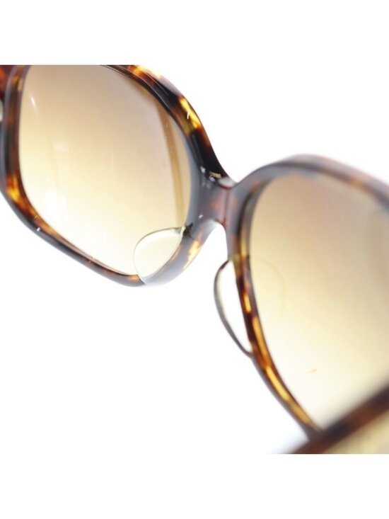 Prada Triangle Plate Sunglasses Brown Frame Gradient Lens 59 15 Gold Eyewear main image 6